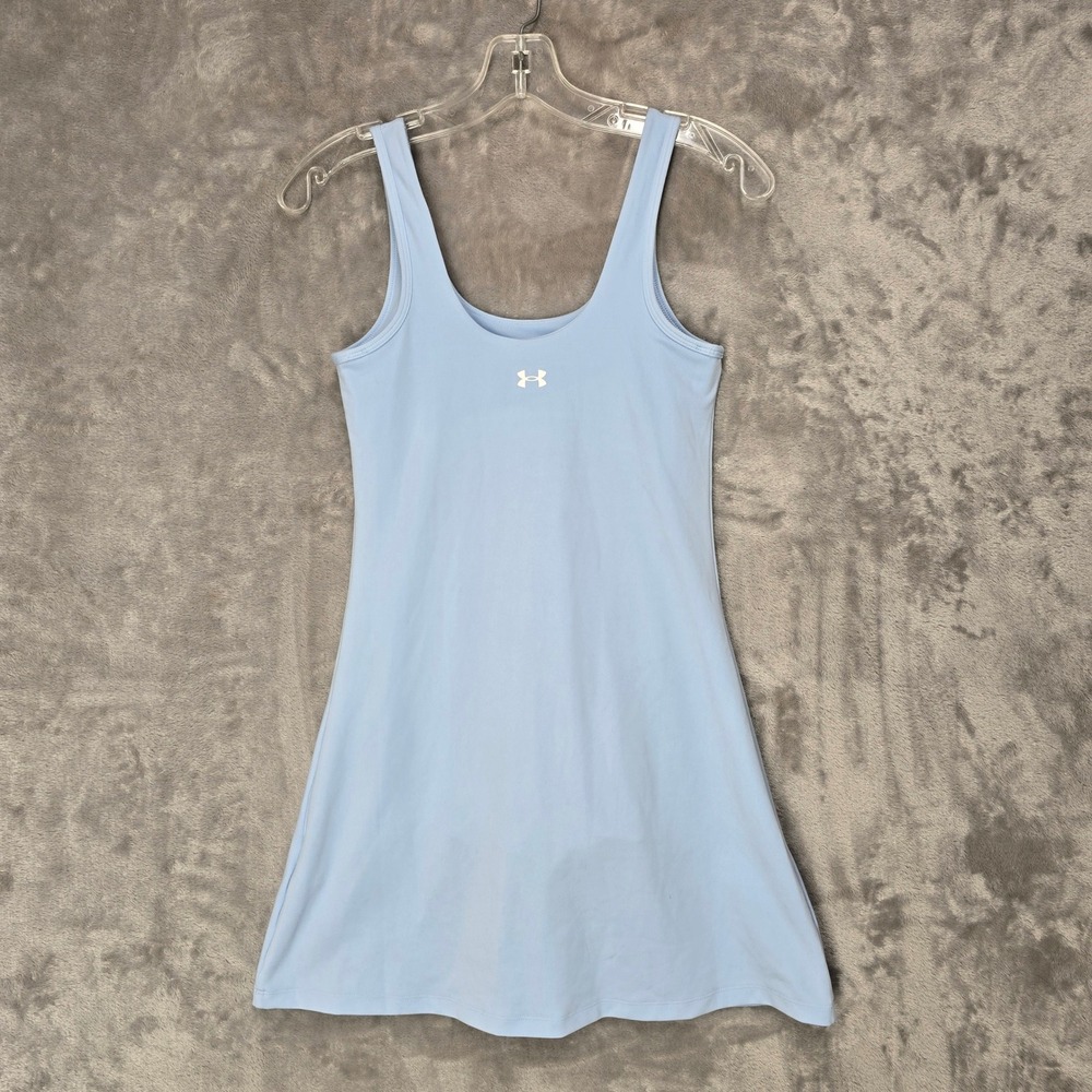Under Armour Dress w/Shorts Women XS Blue Pocket Fitted Tennis Sporty Athleisure